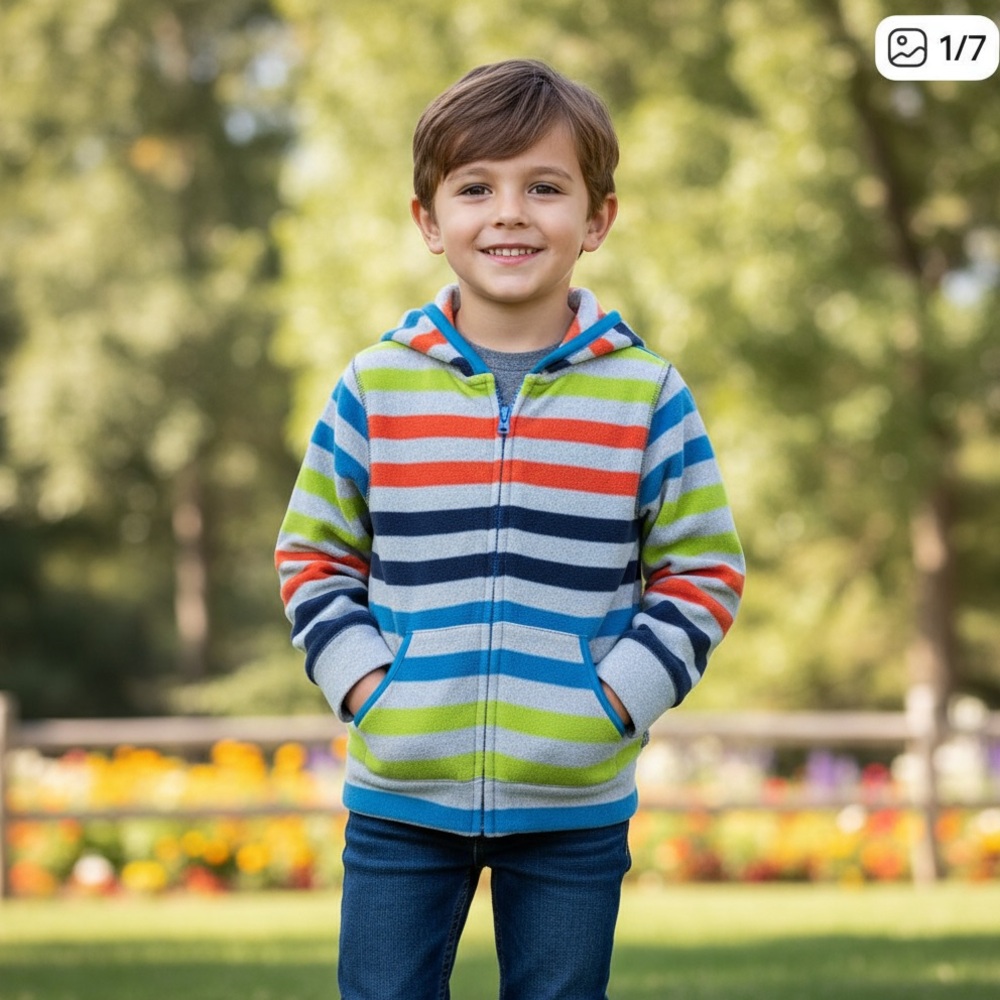 🍭Gymboree Striped Kids Hoodie - Multicolor 2T-3T